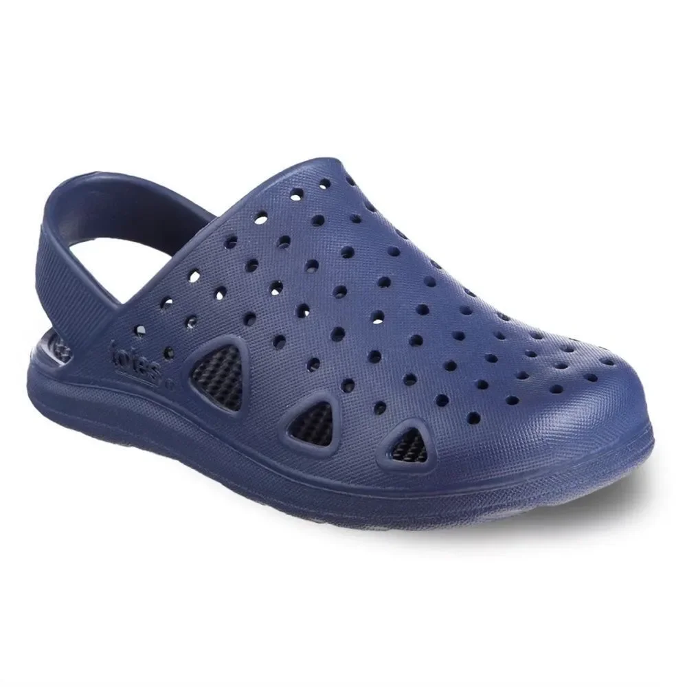 Totes Sol Bounce Toddler Clogs, Toddler Boy's,, Size: 7-8T, Blue washable shoes
